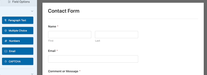 configurare formular de contact wp forms
