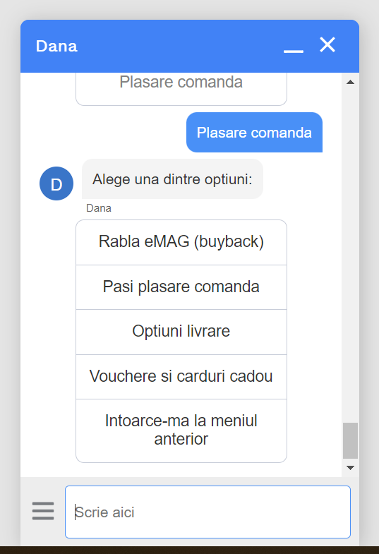 emag chat live clienti